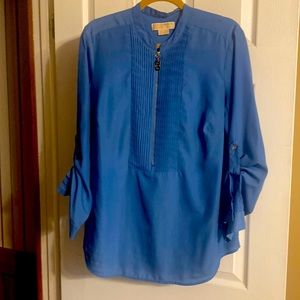 MK size 1X half zip long sleeve or roll tab shirt